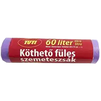 TUTI Köthető füles szemteszsák 60 l 16 db termékhez kapcsolódó kép