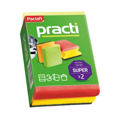 Paclan Practi Super formázott mosogatószivacs 2 db termékhez kapcsolódó kép