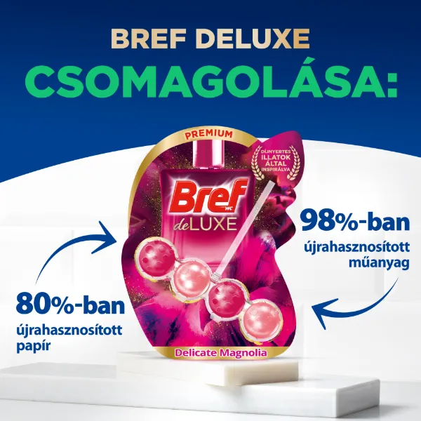 Bref Deluxe Delicate Magnolia WC frissítő 3 x 50 g termékhez kapcsolódó kép
