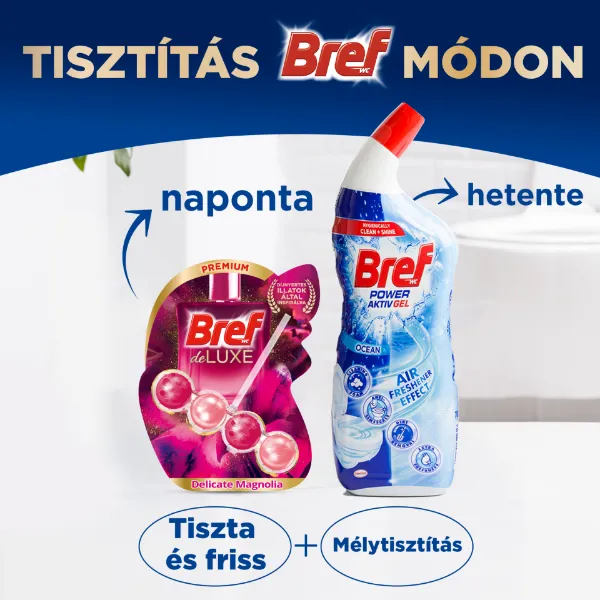 Bref Deluxe Delicate Magnolia WC frissítő 3 x 50 g termékhez kapcsolódó kép