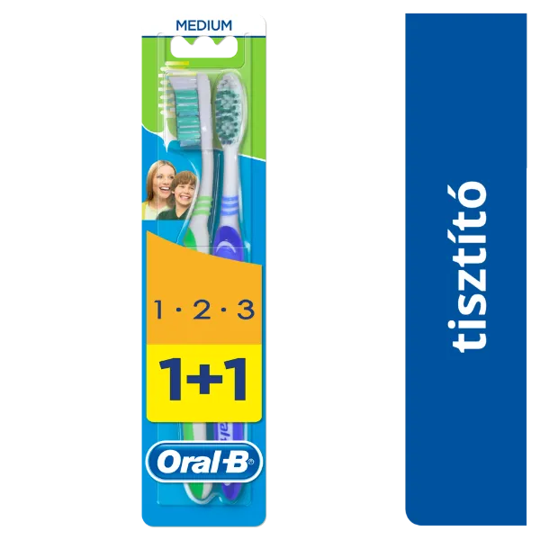 Oral-B 3 Effect Medium Manuális Fogkefe, 2 Db termékhez kapcsolódó kép