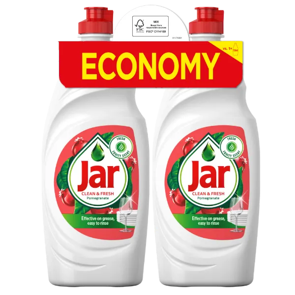 Jar Clean & Fresh Mosogatószer Pomegranate Illatban, 2x900 ml termékhez kapcsolódó kép