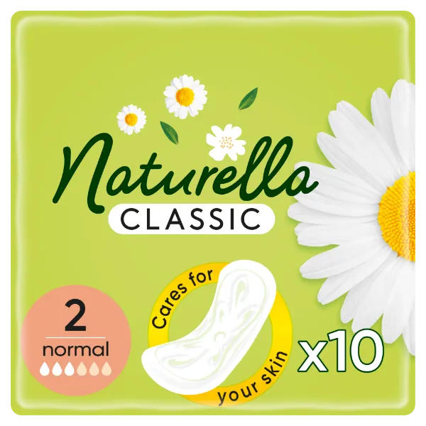 Naturella Classic Normal Plus Méret 2 Szárnyas Betét 10 db termékhez kapcsolódó kép