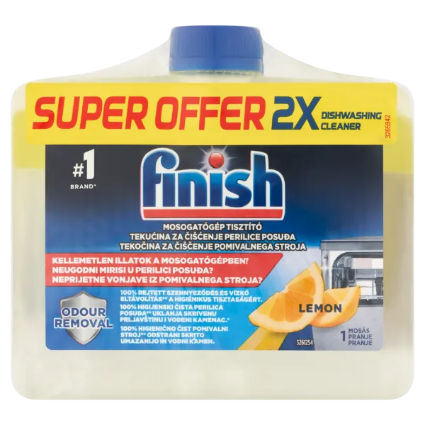 Finish mosogatógép tisztító citrom illattal 2x250 ml  termékhez kapcsolódó kép
