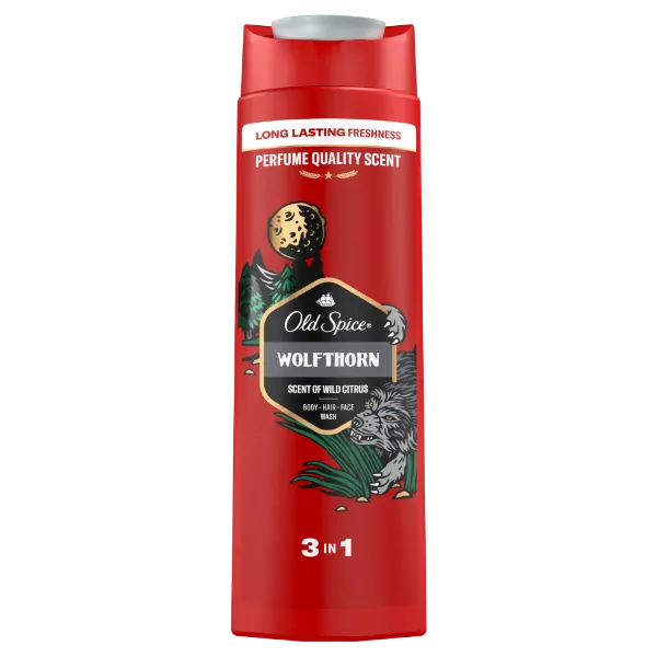 Old Spice Wolfthorn Tusfürdő És Sampon Férfiaknak 400ml,3az1-ben, Hosszan Tartó Frissesség termékhez kapcsolódó kép