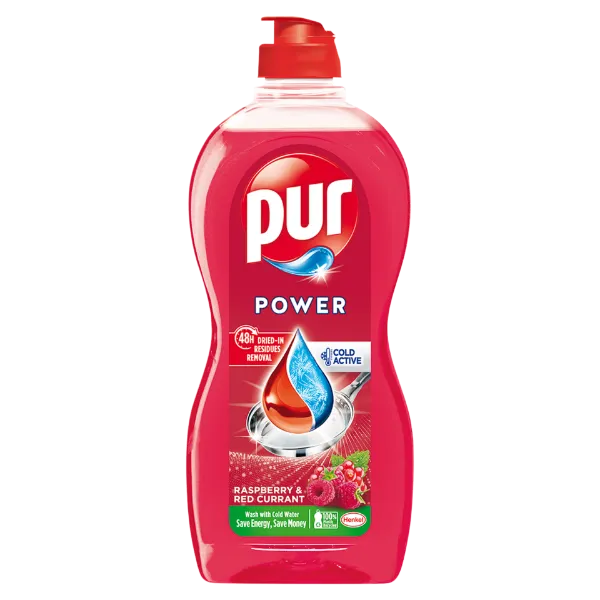 Pur Power Raspberry & Red Currant kézi mosogatószer 450 ml termékhez kapcsolódó kép
