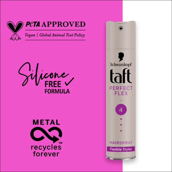 Taft Perfect Flex hajlakk minden hajtípusra 250 ml termékhez kapcsolódó kép