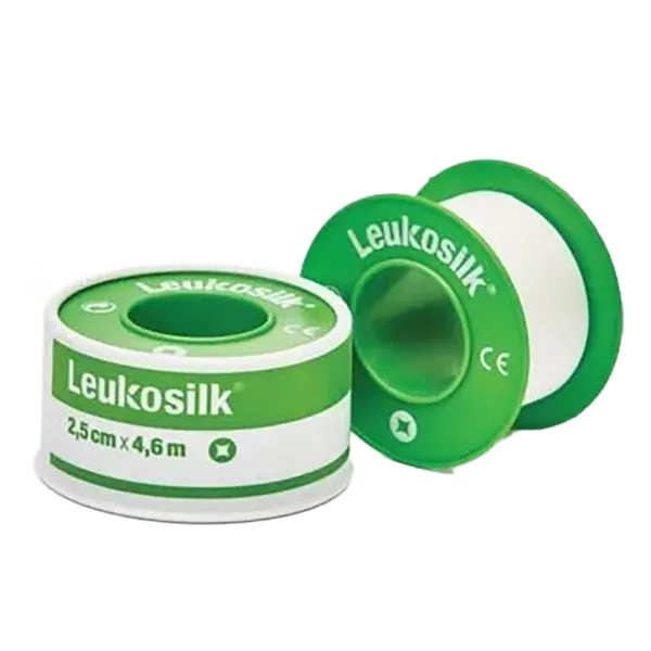 Leukosilk 2,5cm x 4,6m 1x termékhez kapcsolódó kép