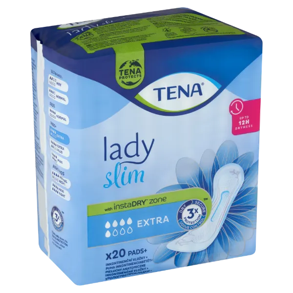 Tena Lady Slim Extra puha inkontinenciabetét rendszeres vizeletvesztésre 20 db termékhez kapcsolódó kép