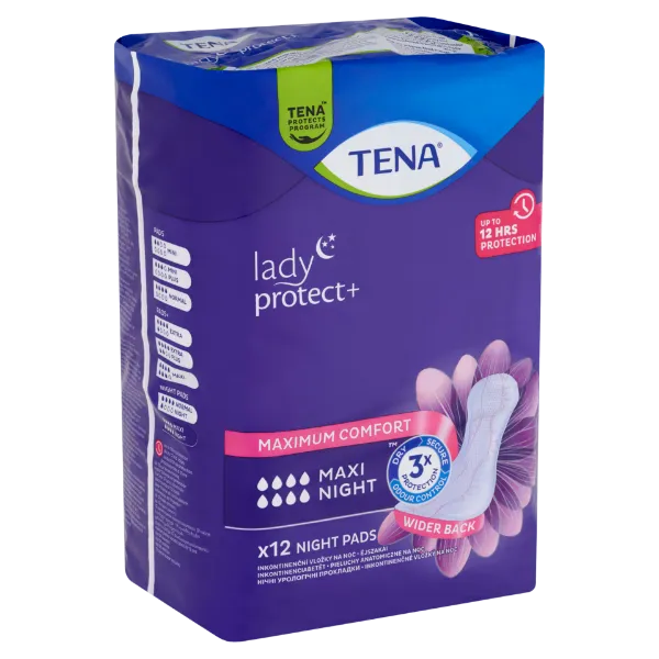 Tena Lady Maxi Night éjszakai inkontinencia betét 12 db termékhez kapcsolódó kép