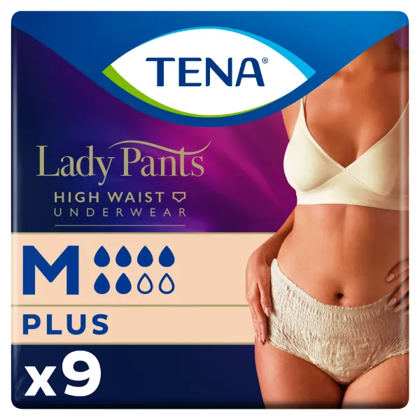 Tena Lady Pants Crème inkontinencia fehérnemű magasított derékrésszel M 9 db termékhez kapcsolódó kép