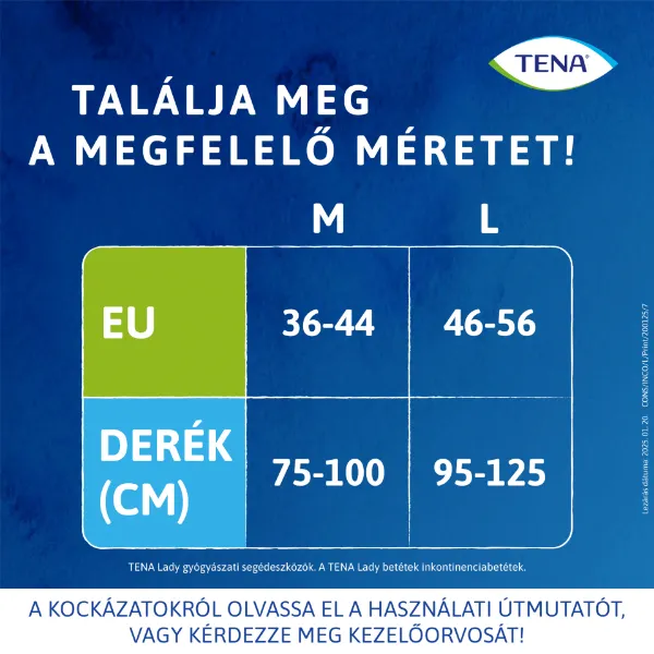 Tena Lady Pants Crème inkontinencia fehérnemű magasított derékrésszel L 8 db termékhez kapcsolódó kép