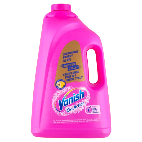 Vanish Oxi Action Folyékony Folteltávolító, PINK, 4l termékhez kapcsolódó kép