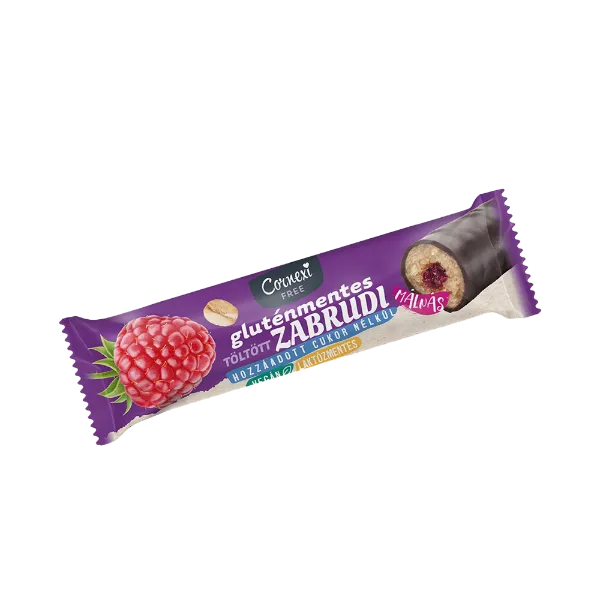 Cornexi HCN málnás tölt. töltött kakaós bev. Gluténm, Vegán, Hozzáa. cukor nélkül, Laktózmentes 30g termékhez kapcsolódó kép