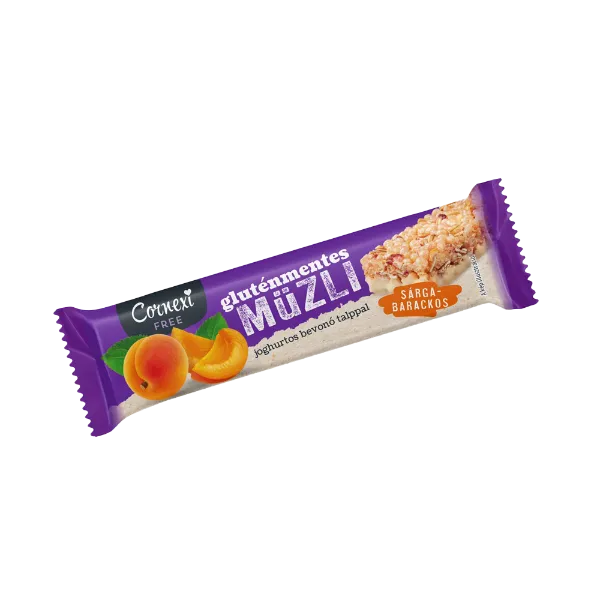 Cornexi GM sárgabarackos müzliszelet, joghurtos bev. talppal - Gluténmentes 25g termékhez kapcsolódó kép