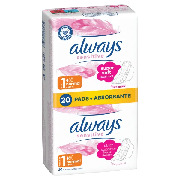 Always Ultra Sensitive Normal Plus (1-es Méret) Egészségügyi Betét , 20 db termékhez kapcsolódó kép