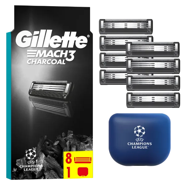 Gillette Mach3 Charcoal Borotvabetétek Férfiaknak, , 8 db Borotvabetét termékhez kapcsolódó kép