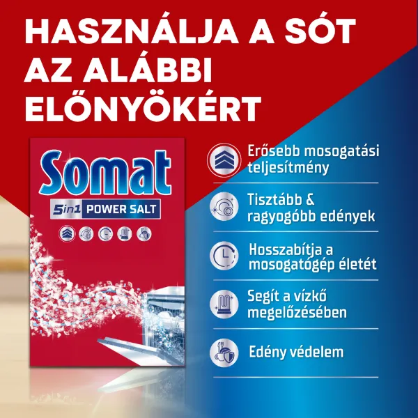 Somat Duo Power Experts vízlágyító só mosogatógéphez 1,5 kg termékhez kapcsolódó kép