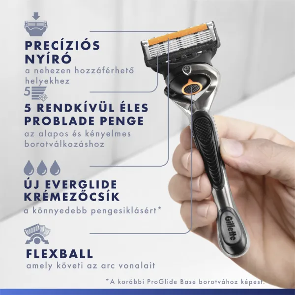 Gillette ProGlide Borotvabetétek Férfi Borotvához, 4 db Borotvabetét termékhez kapcsolódó kép