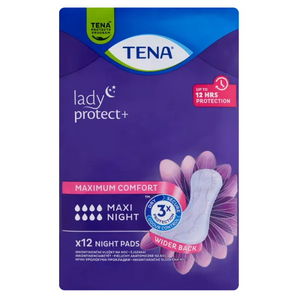 Tena Lady Maxi Night éjszakai inkontinencia betét 12 db termékhez kapcsolódó kép