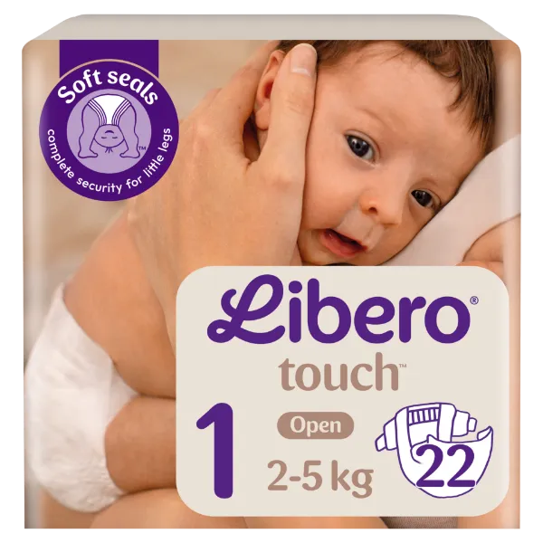 Libero Touch egyszerhasználatos pelenkanadrág, méret: 1, 2-5 kg 22 db termékhez kapcsolódó kép