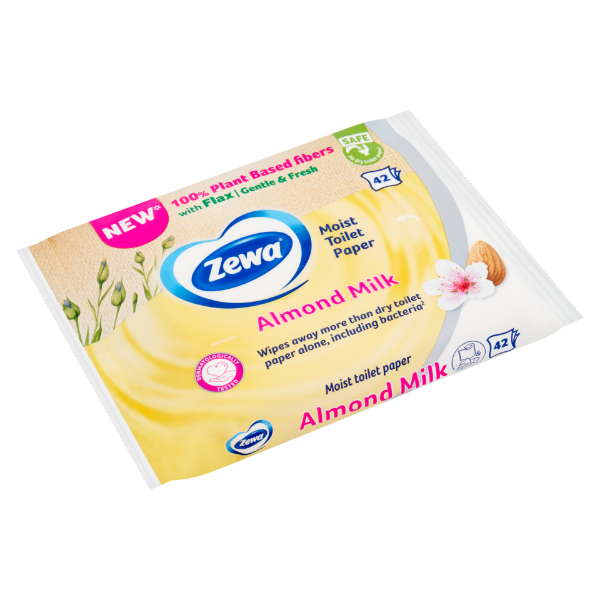 Zewa Almond Milk nedves toalettpapír 42 db termékhez kapcsolódó kép