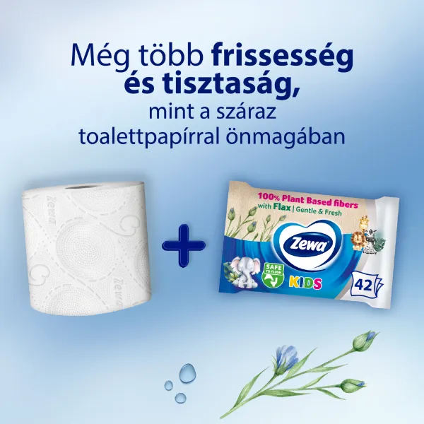 Zewa Kids nedves toalettpapír 42 db termékhez kapcsolódó kép